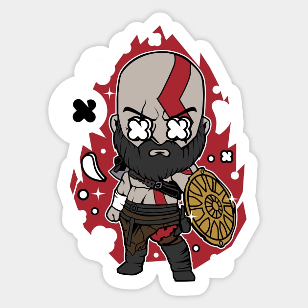 God of War Sticker by Genuine Vintage